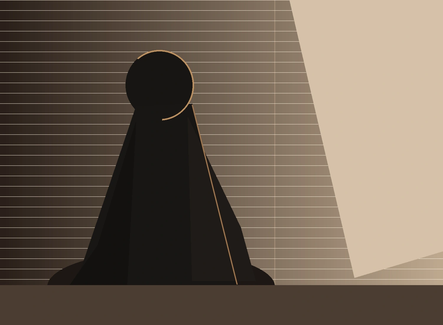 A self-possessed woman in a tailored silhouette inside the House of Joséphine